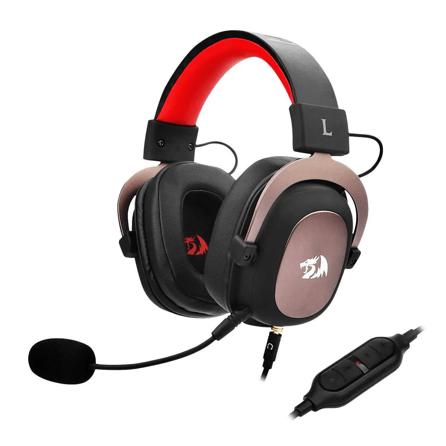 Casques Casques Redragon H510 Zeus Casque de jeu filaire 71 Son Surround Multi-plateformes Casque Fonctionne PC Téléphone PS543 Xbox OneSeries X