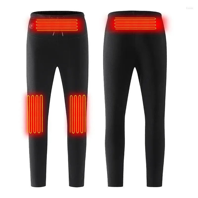 Pantalons d'hommes chauffants d'hiver Hommes Pantalons électriques USB Femmes Chauffage Intelligent Thermique Randonnée en plein air Ski