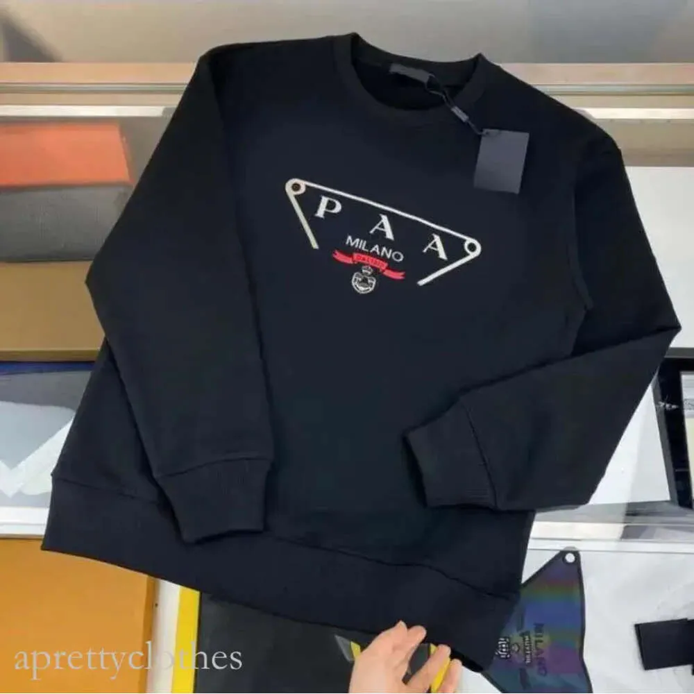 Parda Designer Pull pour homme Pull ample à manches longues Sweat à capuche triangulaire Lettre imprimée Sweat à capuche 898