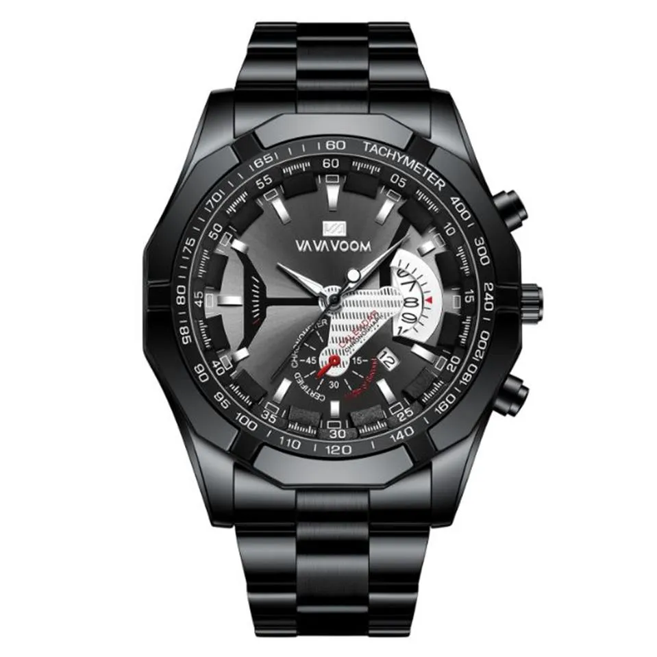 جيد الجودة الترفيهية الرياضة مؤشر مضيء من الفولاذ المقاوم للصدأ الساعات مشاهدة الكوارتز الساعات التقويم Smart Wristwatches Vavavoom Brand234g