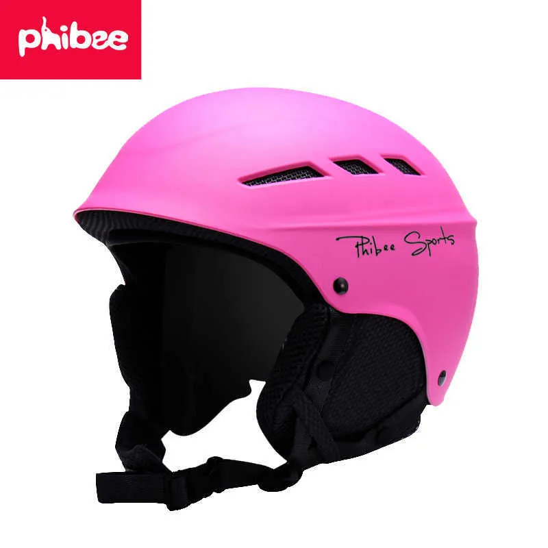 Phoebe baby elephant ski helmet children adult outdoor sports equipment single and double board ear protection removable