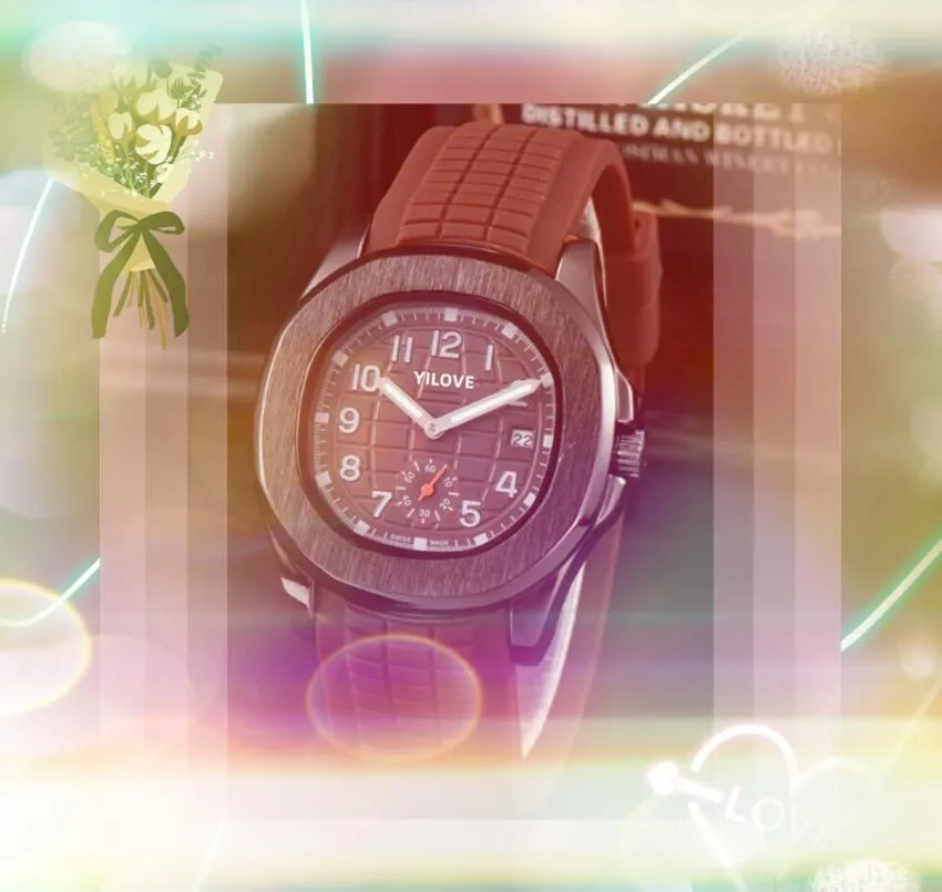 Słynne podkładki działające w fajnym designerskim zegarek 41 mm luksusowy moda mężczyźni zegar kwarc importowany ruch stopowy kwadratowy dąb zestaw auger sportowe na rękę Prezenty