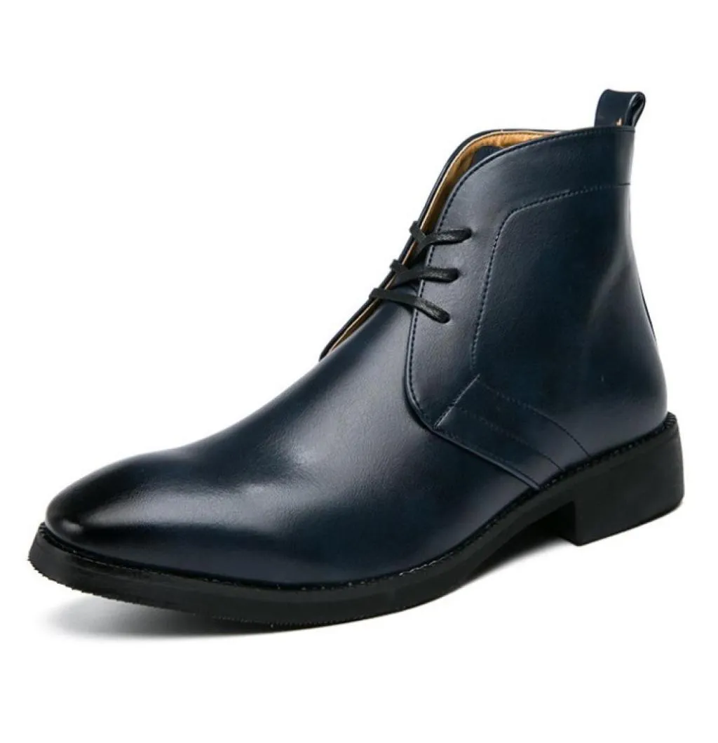 Men Black Leather Luxurys Shoe Winter Boot Formal Botas Moto Hombre Erkek  Designer Dress Shoes Bota Masculina Zapatos8420713 From Egqv, $51.93