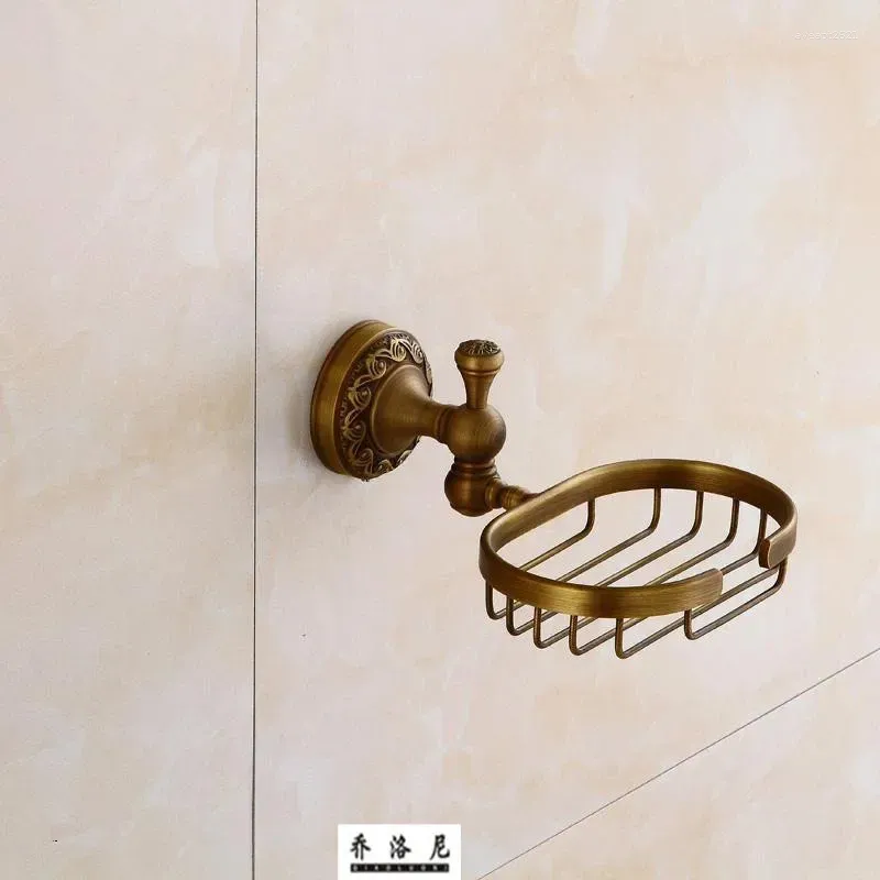 Bathroom Sink Faucets European Style Simple Copper Antique Soap Net Box Balcony Hardware Pendant Dish