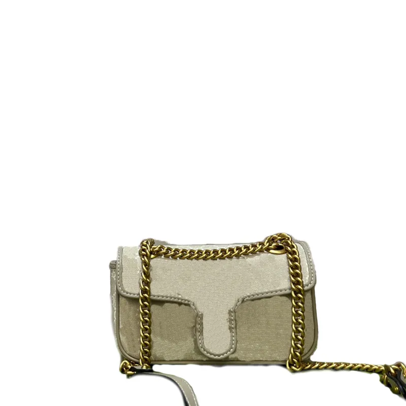 Hoge kwaliteit mode damestas, lichte luxe, casual schoudertas met volledig bedrukte crossbody tas met ketting