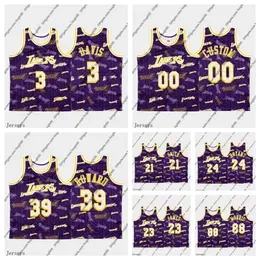''Lakers''Men Jersey 3 Davis 24 Bryant 23 James 39 Howard 88 Morris purple Anthony Lebron Dwight Markieff tear up pack Hwc''''Basketball Jerseys