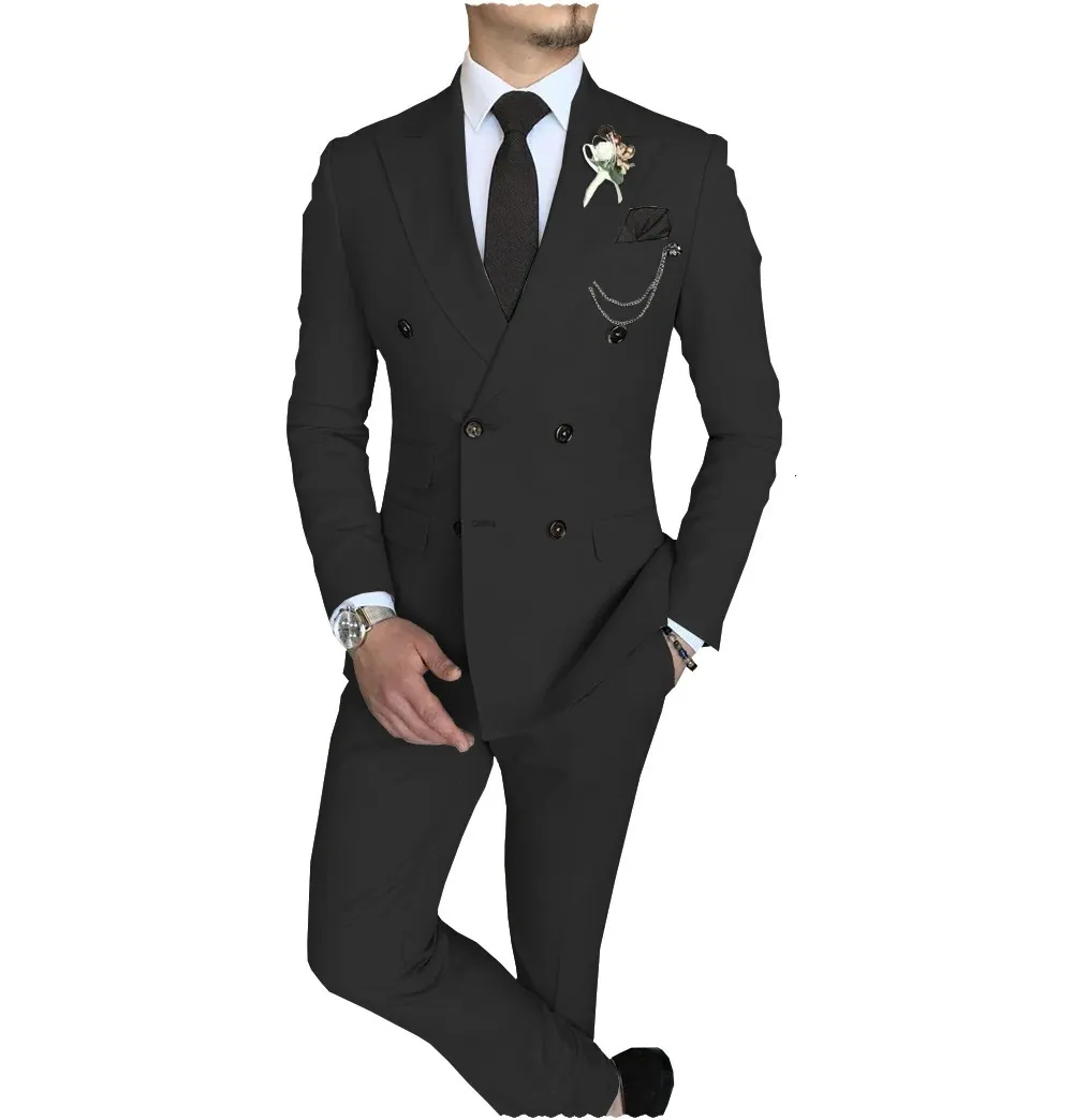 Outfit Blazer Terciopelo Negro Hombre Traje Negro PaÃ±uelo En