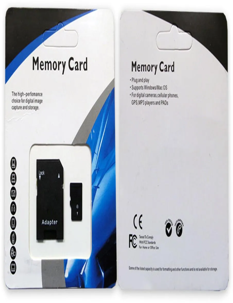 256GB 128GB 200GB 64GB 32GB C10 TF Flash Bellek Kartı Sınıfı 10 SD Adaptör Perakende Blister Paketi Epakket DHL 4641668