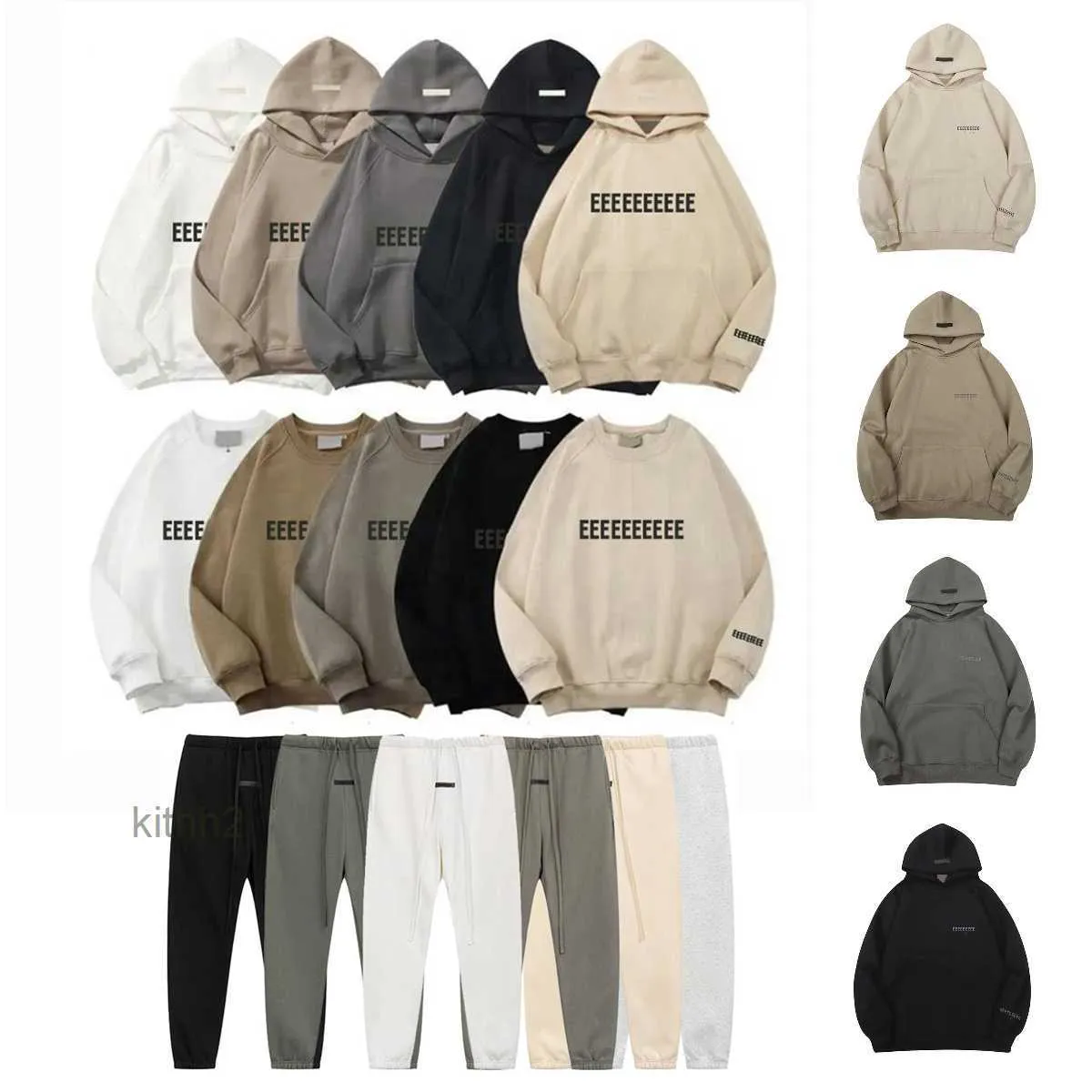 Designer Essentialls Sweat à capuche Sweats à capuche pour hommes Sweatshirts Essentialsweatshirts Loose Streetwear Essentialshoodie Pull Sweats à capuche Ess RTO