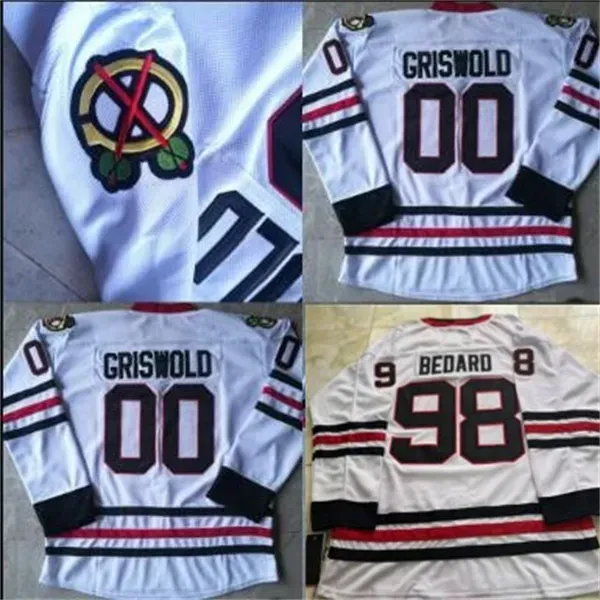 Custom Clark Griswold 00 National Lampoon's Christmas Hockey Jersey Men Kids Youth 98 Connor Bedard Hockey Jersey 100% zszyty