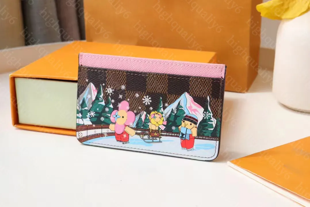 Christmas New Wallet LL10A Mirror High Quality Card Clip Designer Coin Key Wallet Exquisite Packaging Free Shipping 11CM