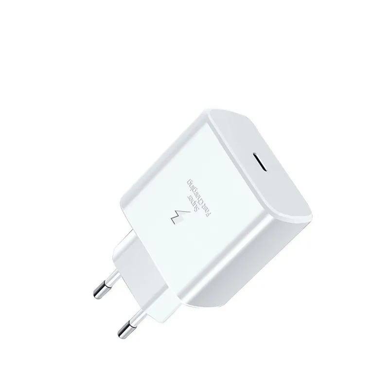 20W PD -laddare för iPhone Pro XS Max XR 8 Snabb laddning av USB Typ C Wall Adapter Qucik Charge 3A Kompatibel med berömd varumärke Telefon Real Power Leverans US UK Power Adapter