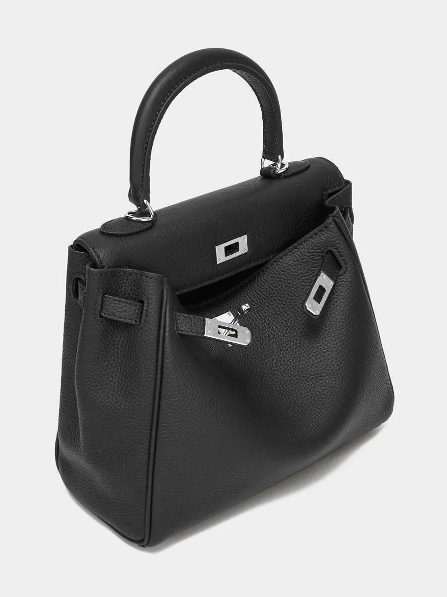 Borsa totes di design di lusso Borsa in vera pelle Cellkyer Borsa a tracolla stile fibbia argento da donna Borsa a tracolla singola di qualità in pelle bovina