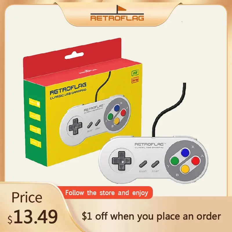 Wired USB Retro Gamepad Gaming Controller For Raspberry Pi Windows ...