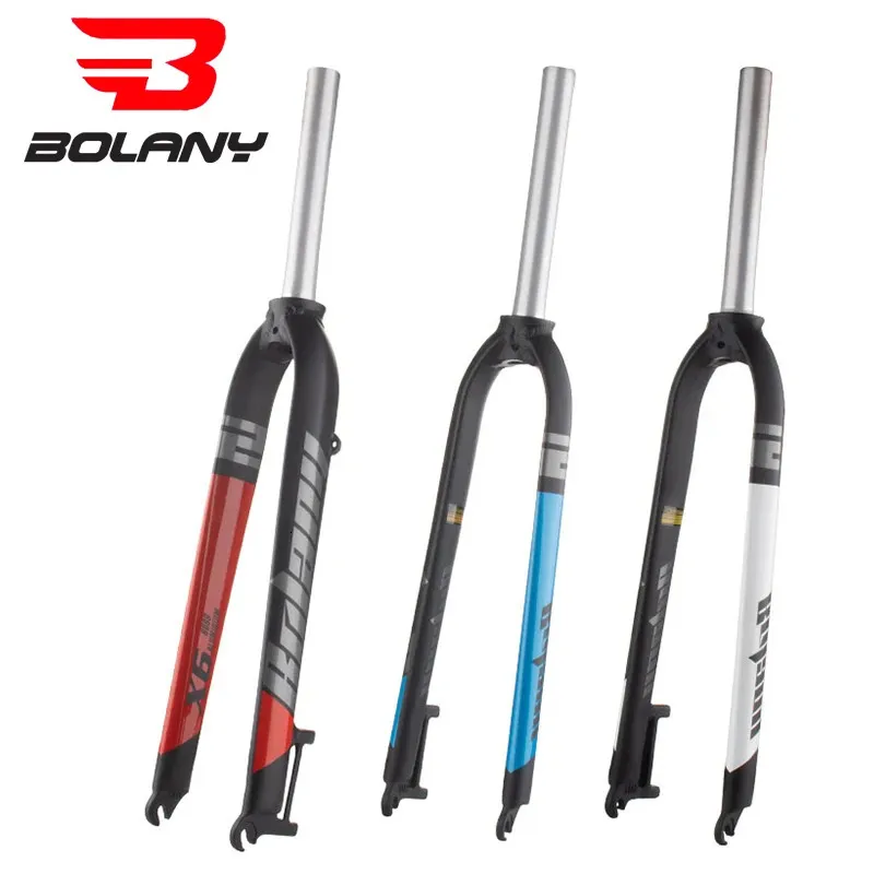 Bolany Bike Rigid Fork 2627529inch Disc Frein Mountain Tube droit 286 mm MTB MTB MTB 231221