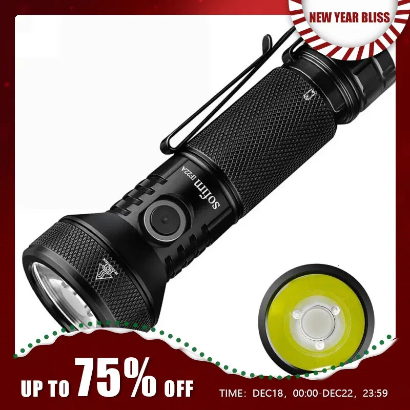 Sofirn IF22A LED Flashlight 21700 USB C 3A SFT40 2100lm 680M Throw Rechargeable Powerful Reverse Charging Torch Outdoor 231221