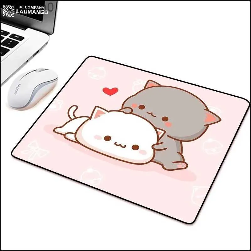 Muskuddar handled vilar tangentbord spelmus pad xl persika mochi cat pc mat mausepad gamer matta cs go musepad anime mus mattor xxl dator skrivbord mattor231221