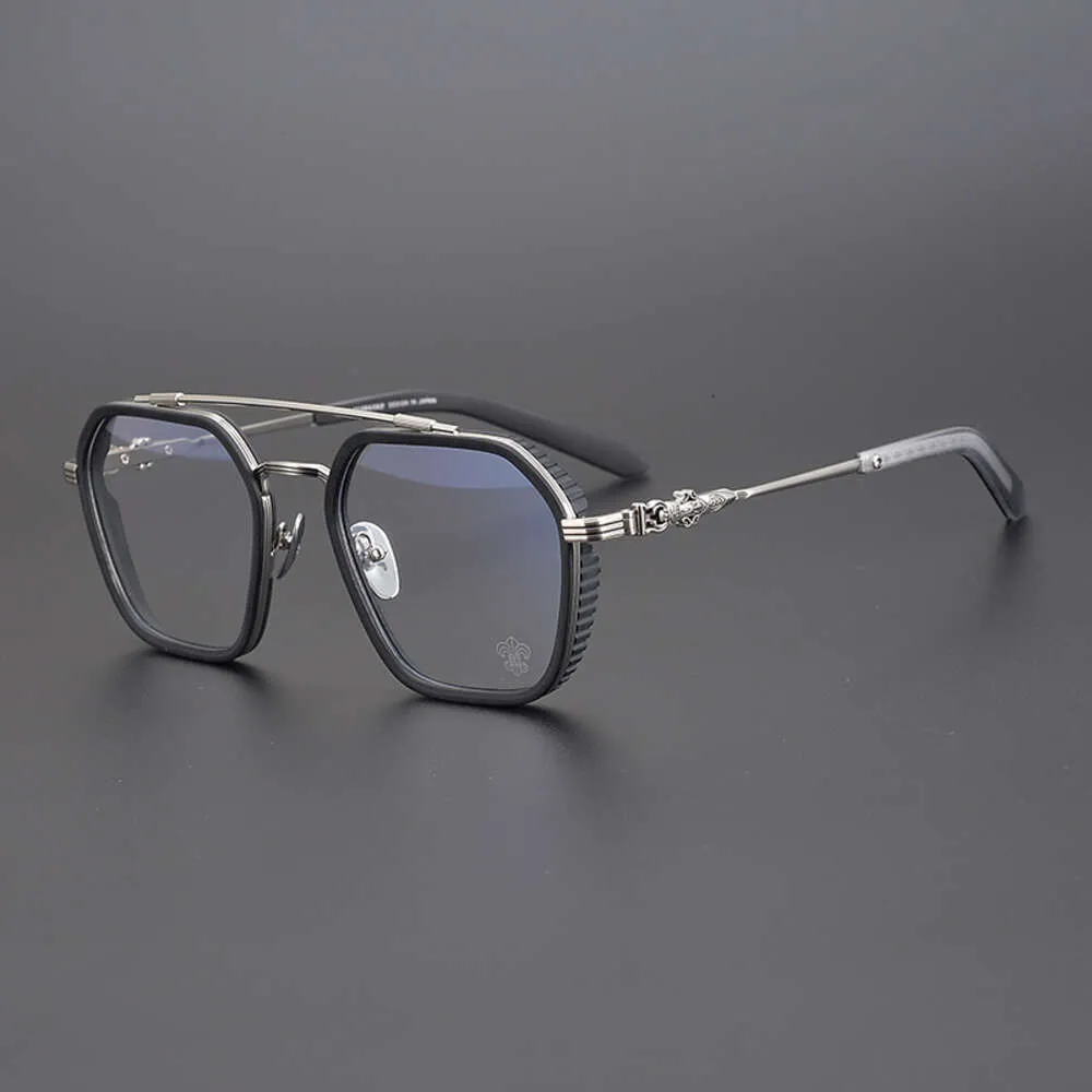CH Cross Sonnenbrillen Frames Designer Chrome Frauen Frauen hochwertige vielseitige polygonale Brille Rahmen künstlerische Myopie-Brille Herz 2024 Antiblau-Licht EFWP