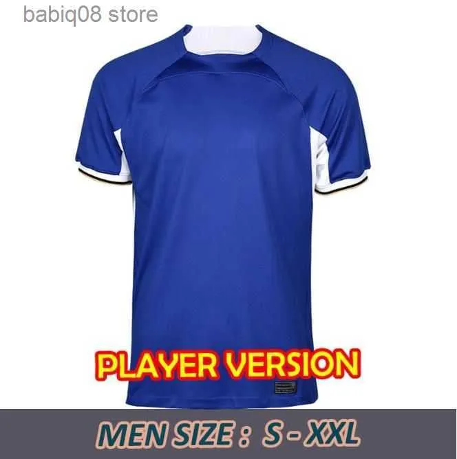 Fanów TOPS TEE 2023 2024 NKUNKU JACKSON CFC Soccer Jerseys Disasi 23 24 Enzo Fernandez Mudryk James Sterling Cucurella Chukwuemeka Football Shirt Men Kids Kit