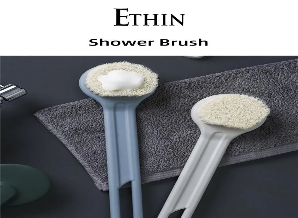 Ethin Body Bath Brushes Massager Bath Shower Back Spa Scrubber Natural Wood Bath Body Brush Cleaning Tool8169836