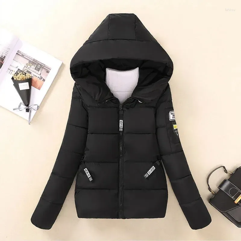 Women's Trench Coats Short Hooded Cotton Womens Winter Jackets Big Size 5XL Down Parkas Coat Korean Student Padded Jacket Tops