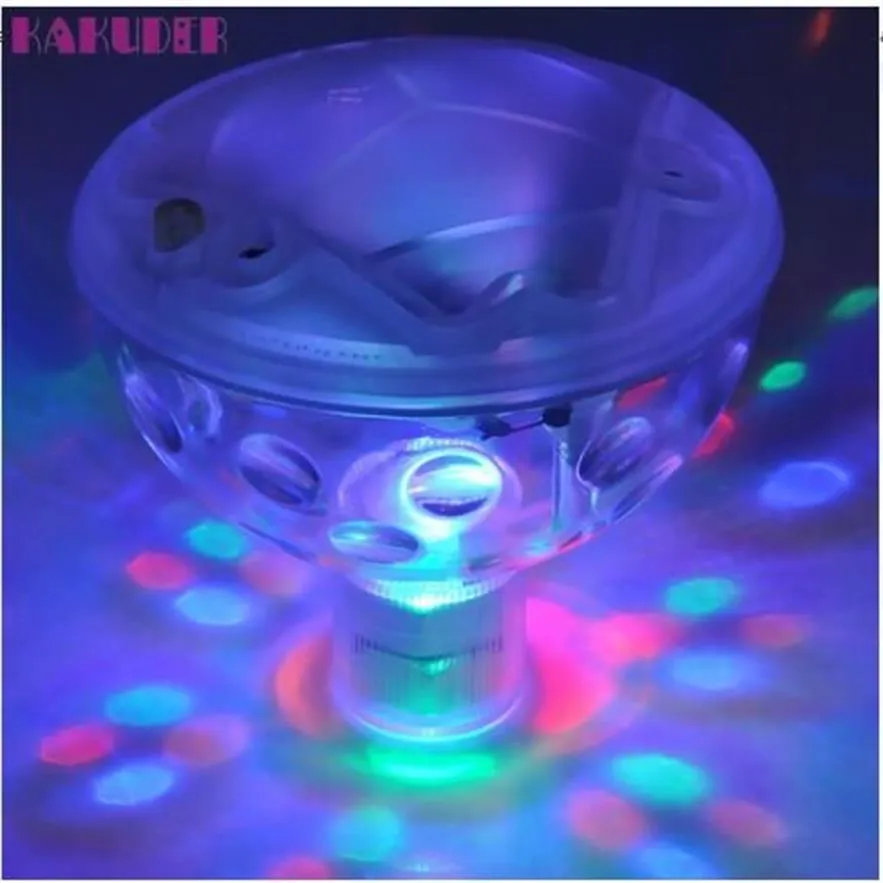 luce per piscina galleggiante subacquea LED discoteca luce bagliore spettacolo piscina vasca spa lampada lumiere discoteca piscine228y