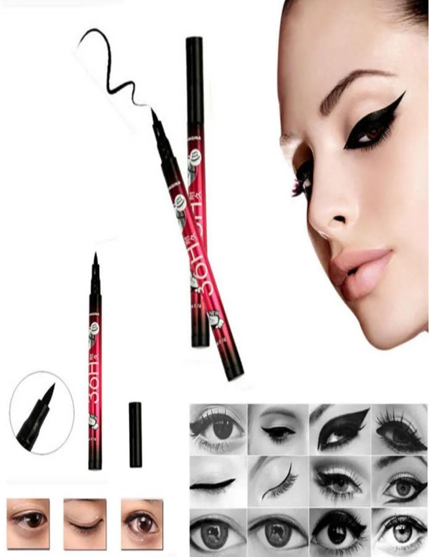 Yüksek kaliteli su geçirmez siyah eyeliner sıvı makyaj güzellik comestics göz astarı kalem hediyesi maquillaje kozmetik sevimli araç99333343