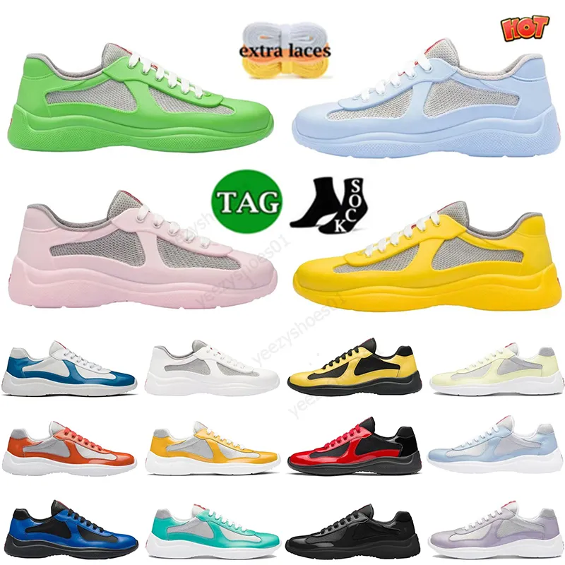 American Style Men s Women s Casual Shoes Leather Nylon Mesh Lace up Sneakers Triple Black White Rubber Sole Fabric Trainers Versatile Footwear