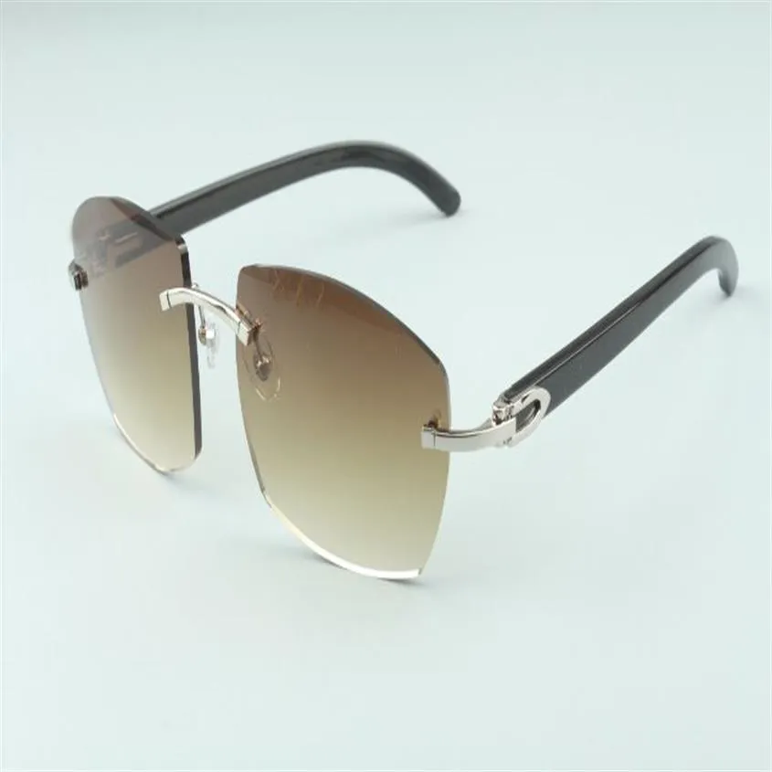 Nowe okulary przeciwsłoneczne A4189706-5 Naturalne dzikie czarne świątynie rogowe fabrycznie Bezpośrednia jakość moda unisex okularów248z