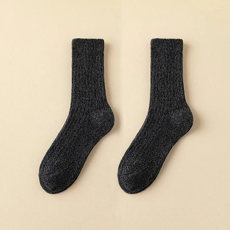 Men's Socks Winter Thickened Mid-calf Anti-odor Warm Padded