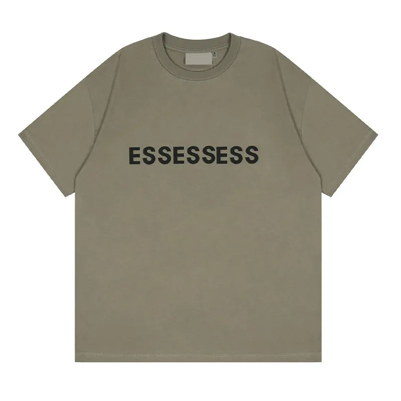 Рубашка Essen Tials Мужская футболка толстовок мужские женские пуловер. Hip Hop Hip Hop Негабаритные шорты шорты 3d буквы FG Tees 1977