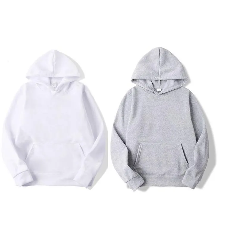 Overige Feestelijke Feestartikelen Feestshirts Voor Doe-het-zelf Polyester Sublimatie Blanco Hoodies Wit Sweatshirt Met Capuchon Dames Heren Letter Prin Dhvvk