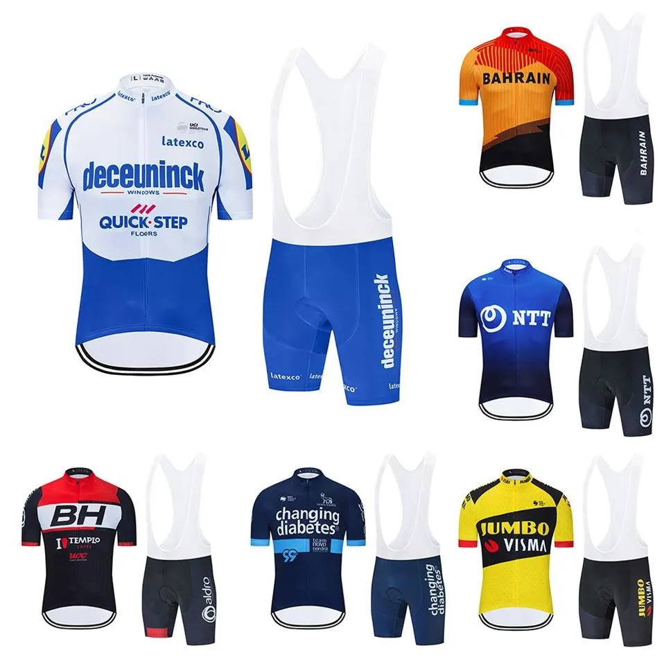Takım 2021 Mens Bisiklet Jersey Set Summer Mountain Bike Giyim Pro Bisiklet Bisiklet Jersey Sportswear Suit Maillot Ropa Ciclismo2207