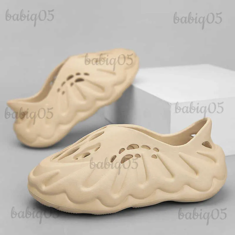 Pantoufles Été hommes pantoufles EVA respirant sandales en plein air jardin chaussures salle de bain diapositives mâle pantoufles décontractées sabots mocassins tongs T231221