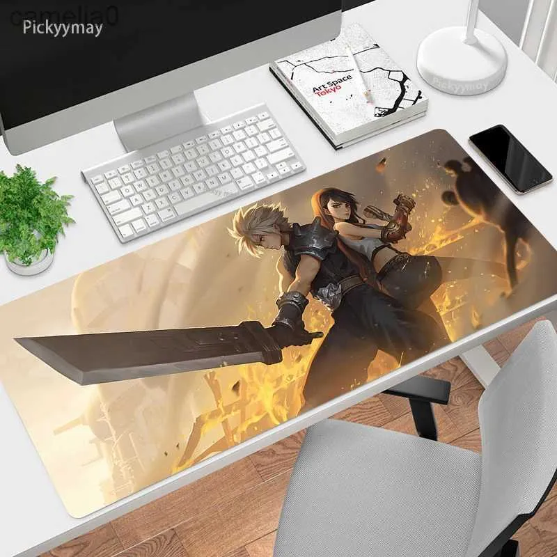 Poussions de souris Le poignet repose un grand plateau de souris Final Fantasy Gamer Clavier ordinateur portable PAD SPEAD MOUSEPAD ANIME ANIME PAD DE BURANT ACCESSOIRATIONS GAMIN