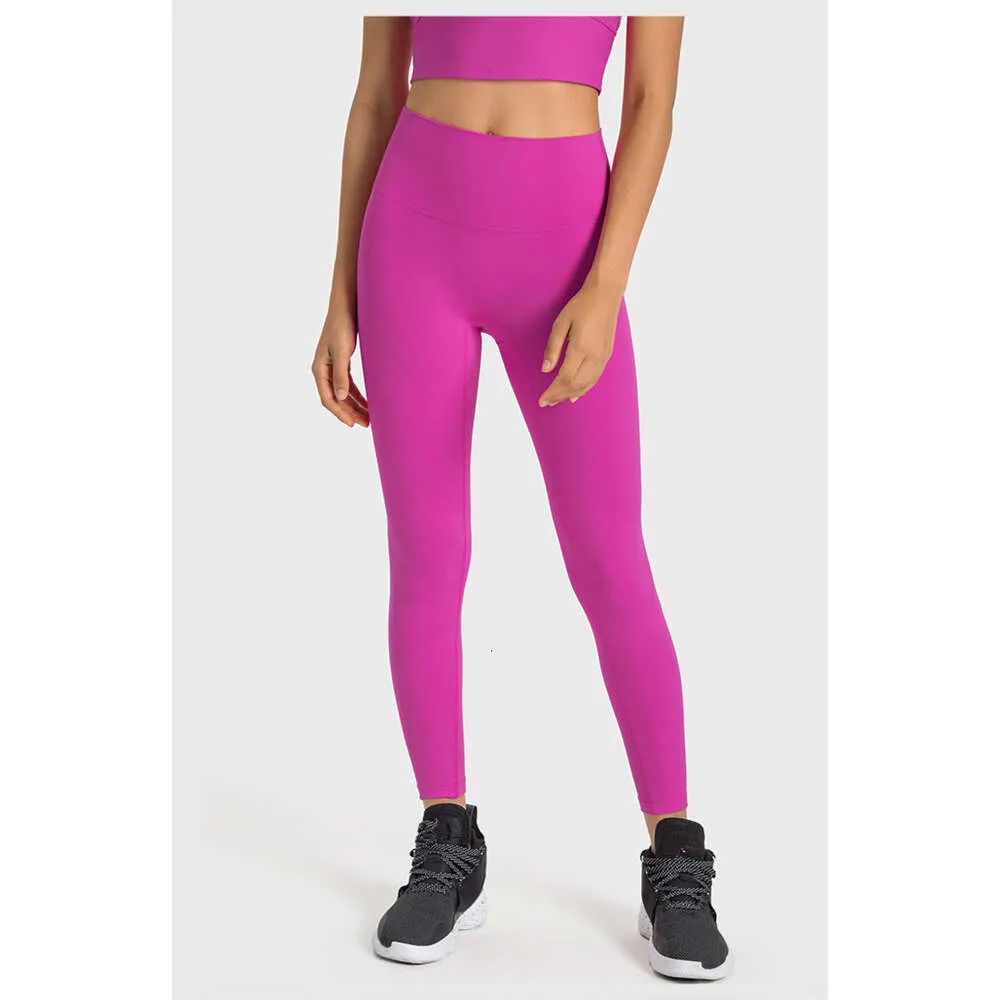 "Yoga Suit Plush Align Leggings - Fast and Free High Waisted Seamless Pants in Multiple Colors - Peach - Perfect for Running and Yoga"