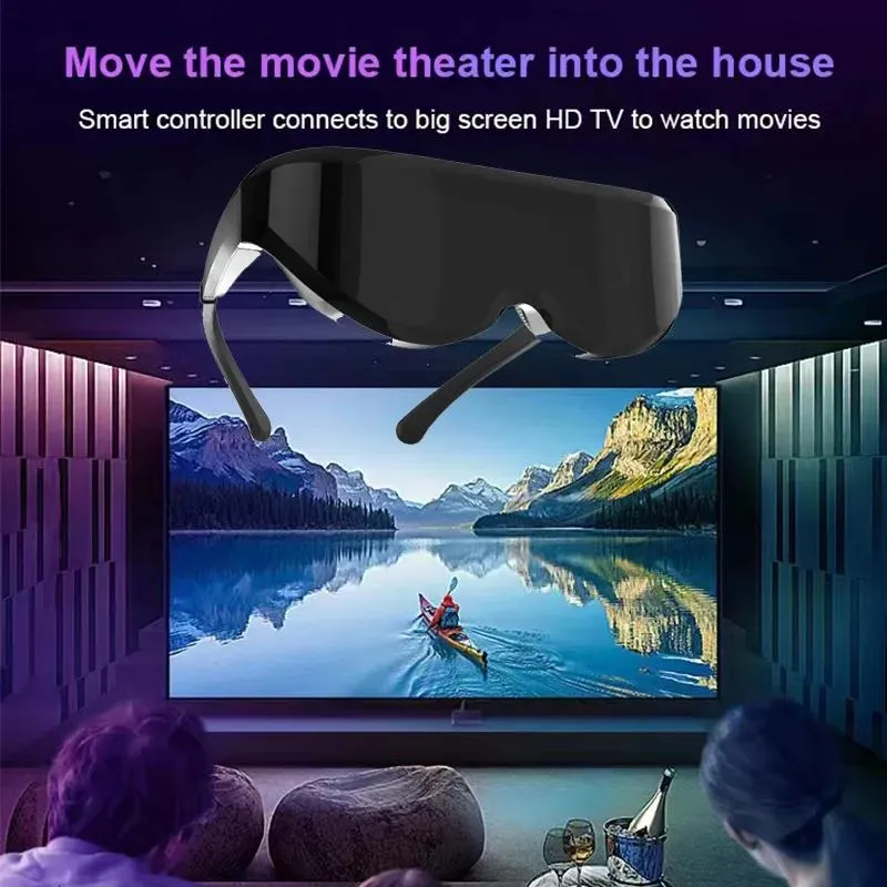 Glasses 2022 new HDMI headmounted smart glasses neareye highdefinition giant screen 3DVR virtual reality movie game video glasses displ