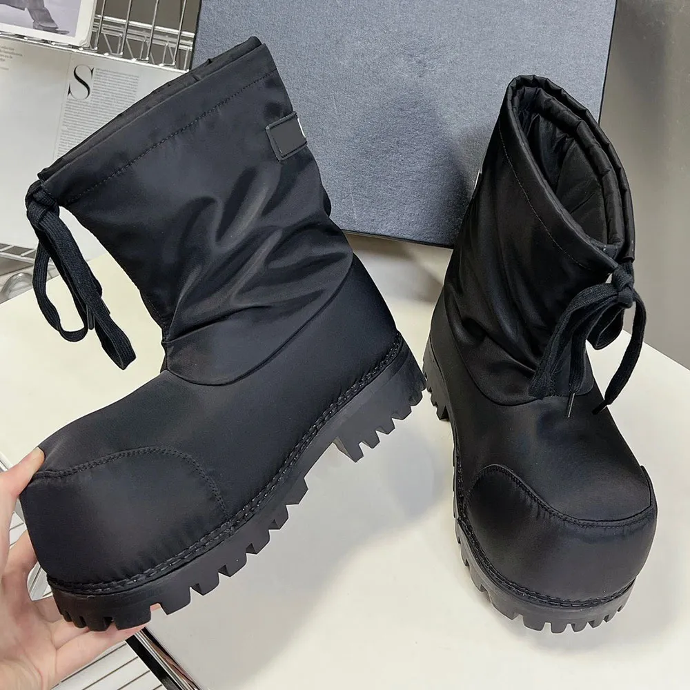Black Old Ski Boots With Exaggerated Oversized Design And