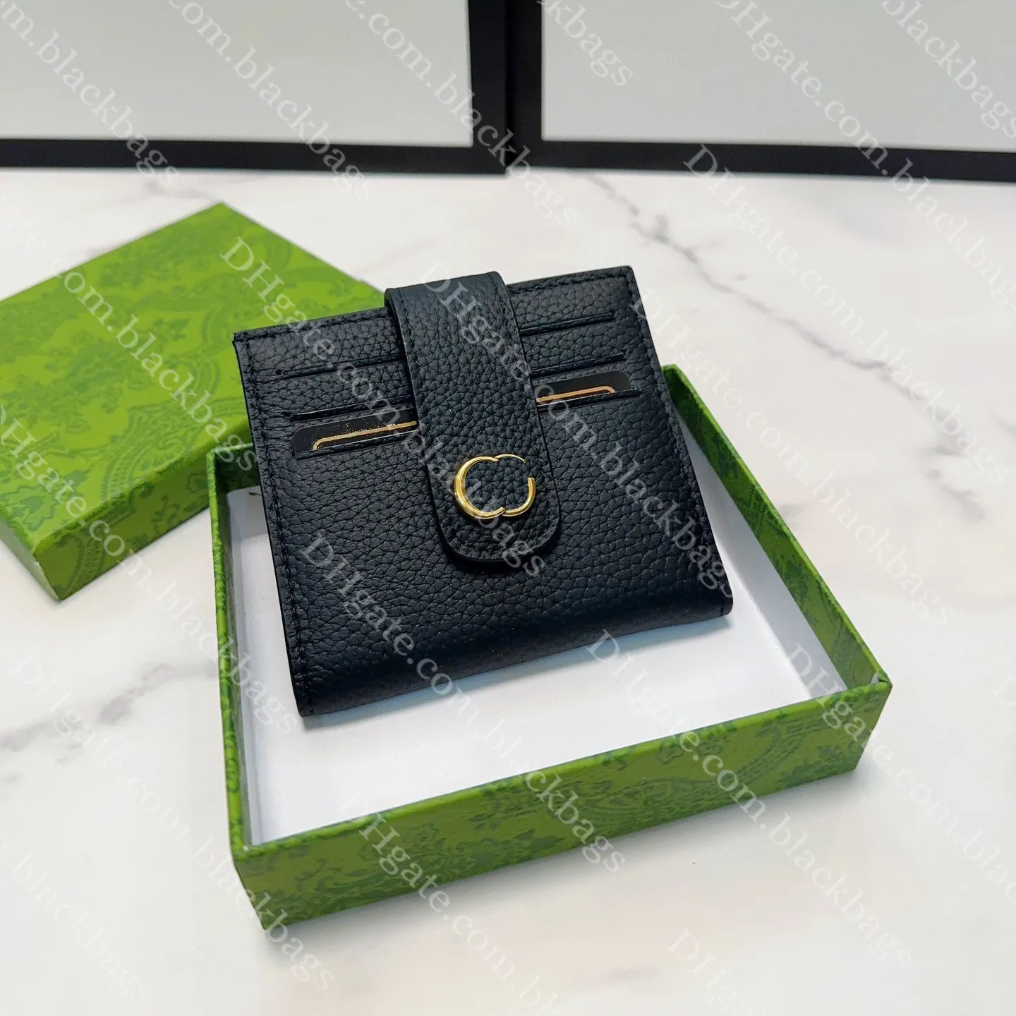 Wysokiej jakości kobiety projektanty portfela Portfery Klasyczne listę karty kredytowej Oryginalna skórzana torebka mini z pudełkiem Multi Slot Portfel