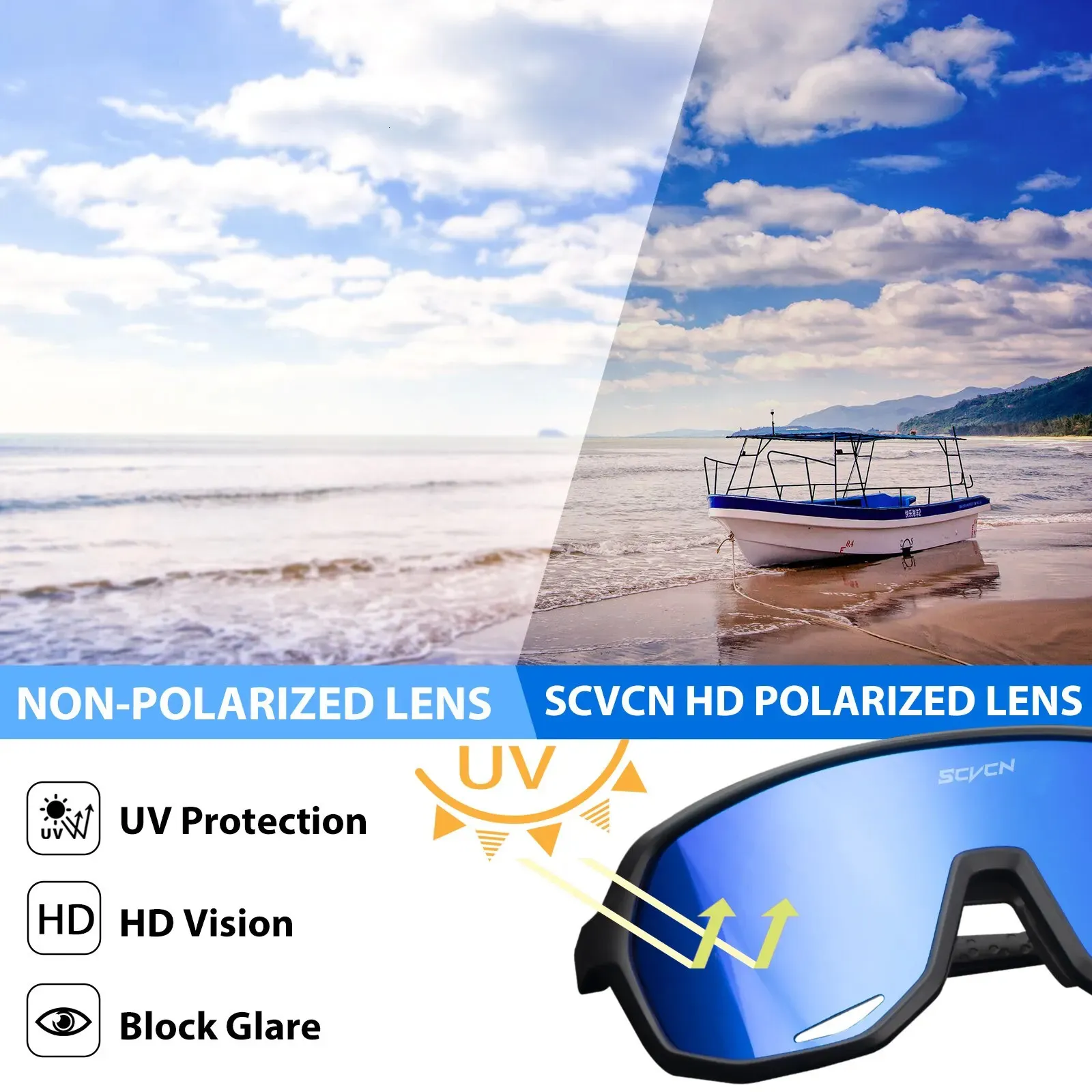 Scvcn Fishing Sunglasses Square Polarized UV400 Glasses For Men Women  Driving Golf Running Cycling Eyewear 231221 From Bei09, $9.49