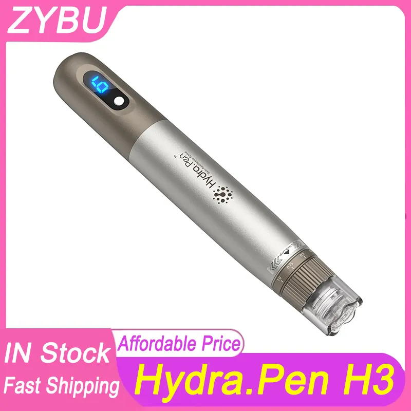 Automatisk mikronedling penna professionell derma pen H3 med 12 stift patroner hud skönhet trådlös hydra.pen h3 ansiktsvård mts mikro nålrulle dermapen