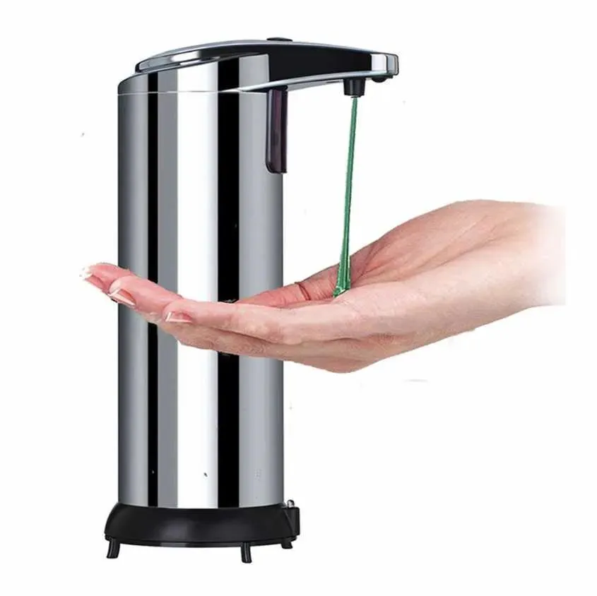 Machine 250ml Stainless Steel Automatic Soap Dispenser Infrared Sensor Soap Dispenser Touchless Sanitizer Dispenser For Bathroom Kitchen