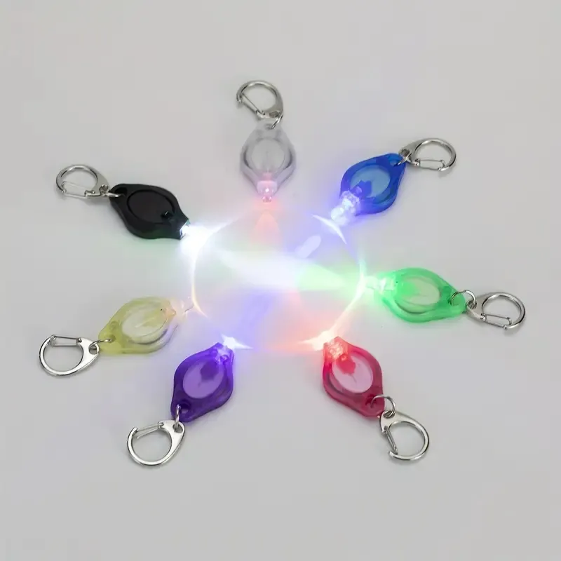 Torna al portachiavi a LED Mini 1 pc, luce multicolore Lumen Light Portable per Carabiner a molla per escursioni in campeggio esterno ed emergenza