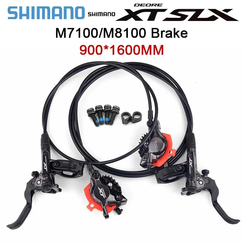 Shimano Deore XT M8100 Hydraulic Brake ICE Tech SLX M7100 M6100 MTB Brakes Left Right 9001600mm Mountain Bicycle Disc 231221