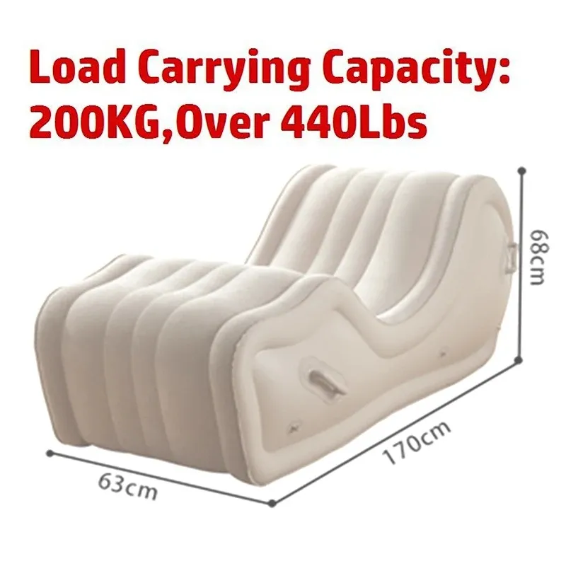Oreiller Sexuel Gonflable Pour Positions Amoureuses - Coussin D'aide Fétish, Jeu érotique Pour Canapé Ou Lit, Neuf