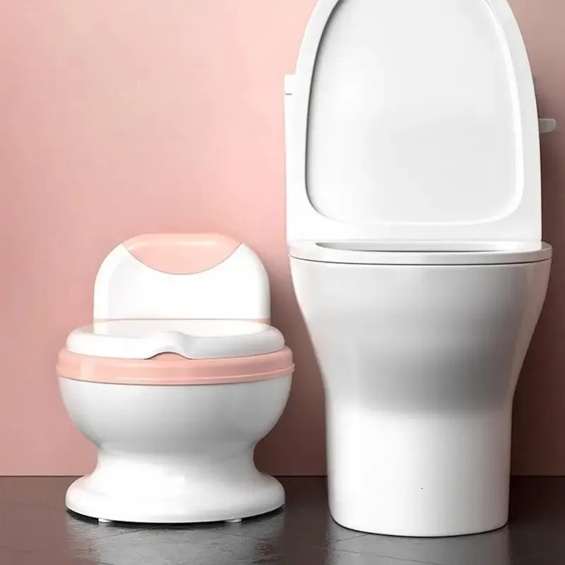 Training Toilet Seat Comfortable Backrest Cartoon Pots Portable Baby Pot For Children Potty Toilet Bedpan #WO 231221