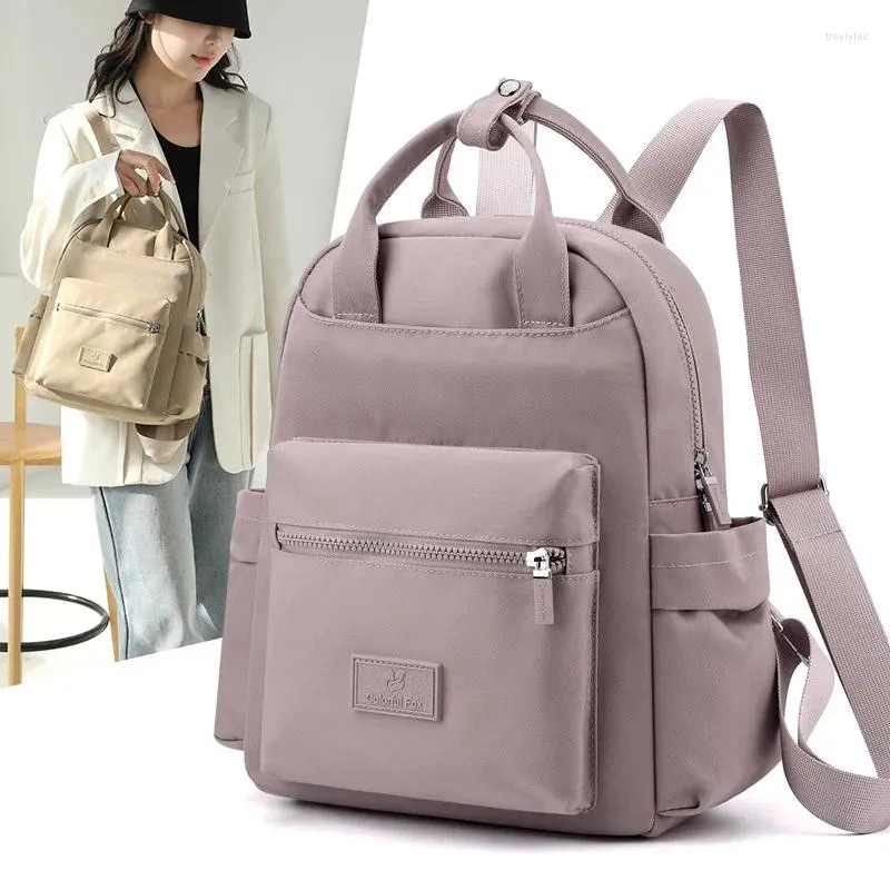 Sacos de noite Leve Nylon Mochila Mulheres Portátil Commuting Student School Bag Meninas Moda Moda Atacado