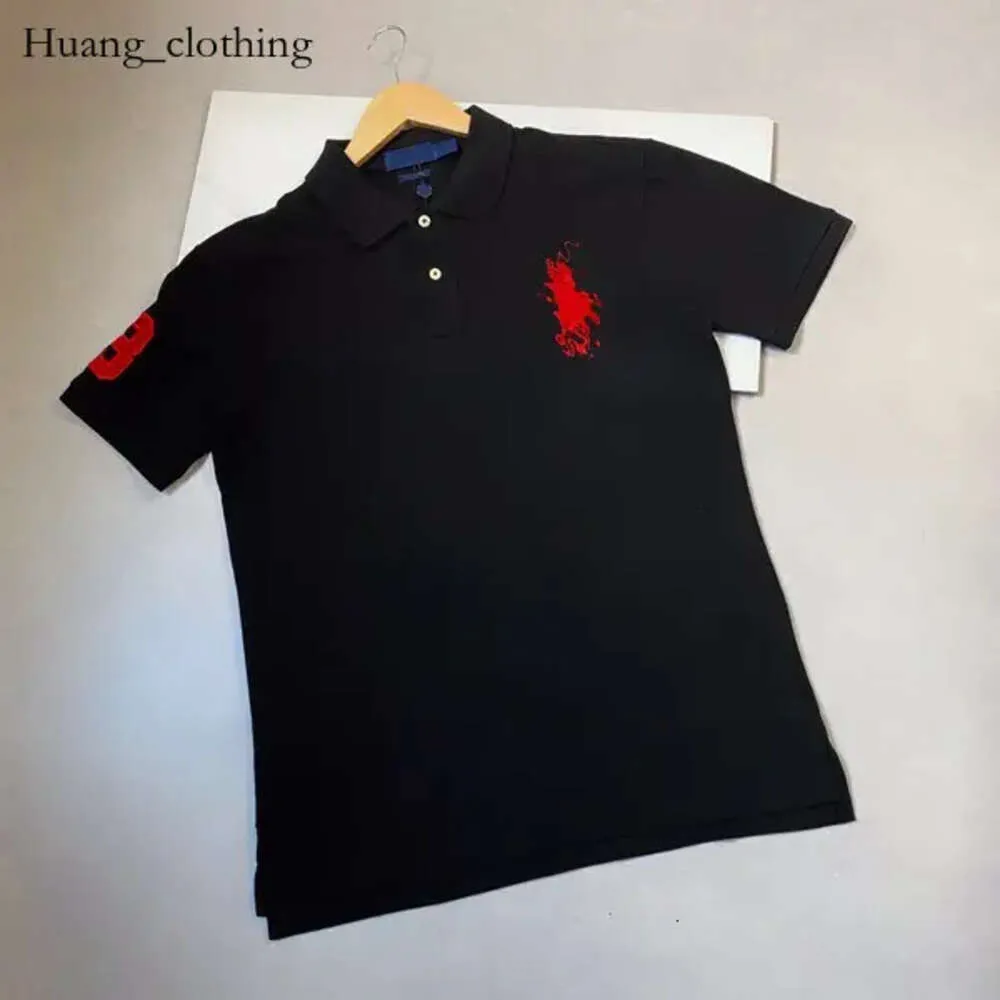 S Designer Tops Hommes Paul T-shirts Big Horse America RL Broderie Femmes Lettre 3 T-shirts Impression Polos Été Casual 216