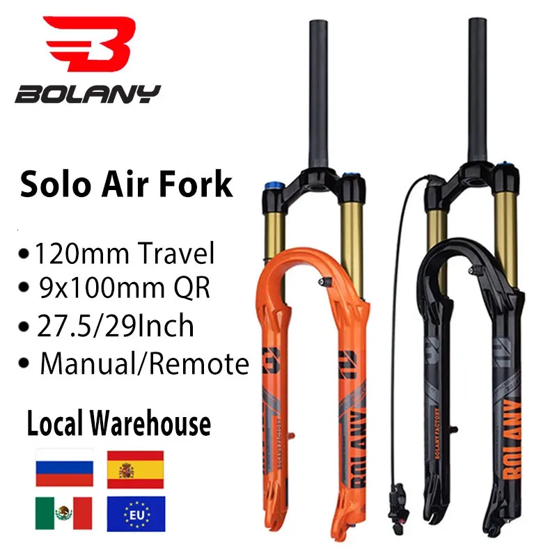 Bolany Bike Air Fork 27529inch 120 -миллиметровый нефтяной подвеска легкий магниевый сплав Quick Element Bicycle 231221