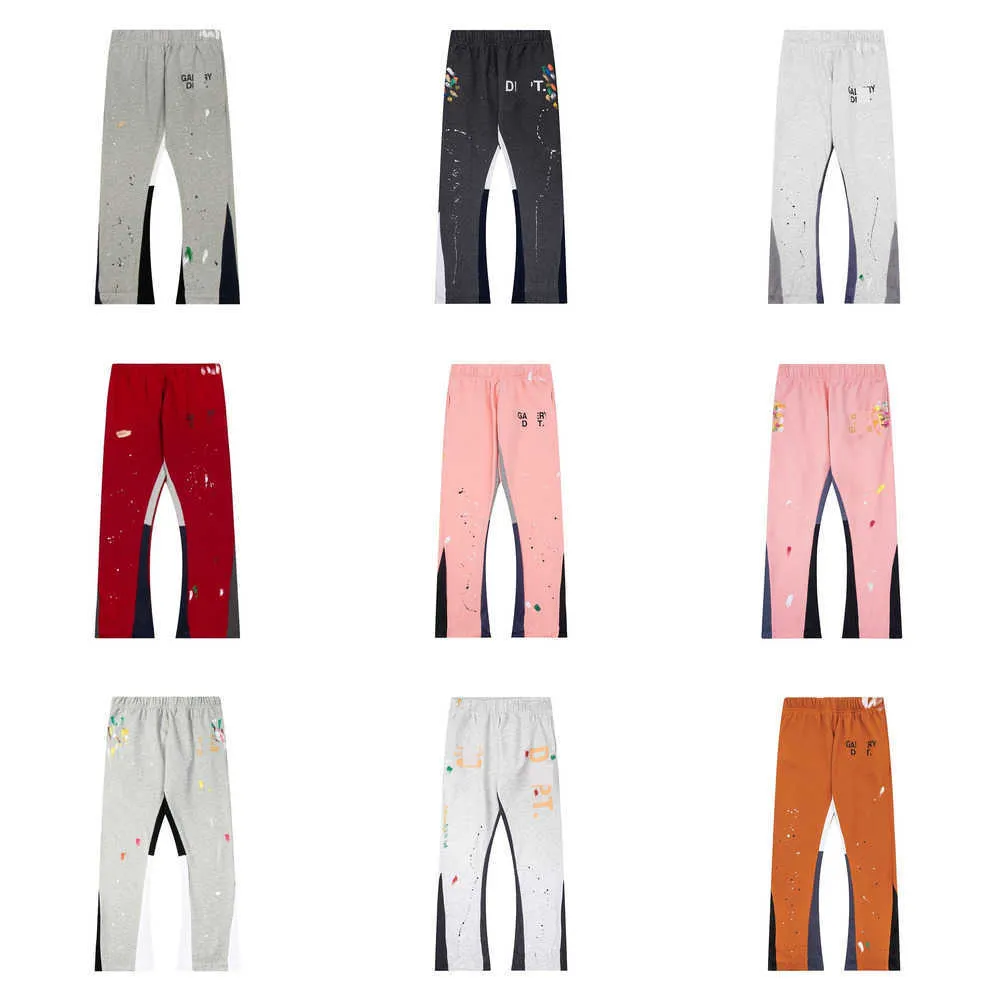 Pantaloni da jogging da uomo firmati Pantaloni da jogger Pantaloni con lettere maculate Gallerie Pantaloni da motociclista slim fit per uomo Pantaloni da tuta versatili larghi Pantaloni sportivi dritti casual